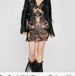 Free People night shimmers mini dress 4